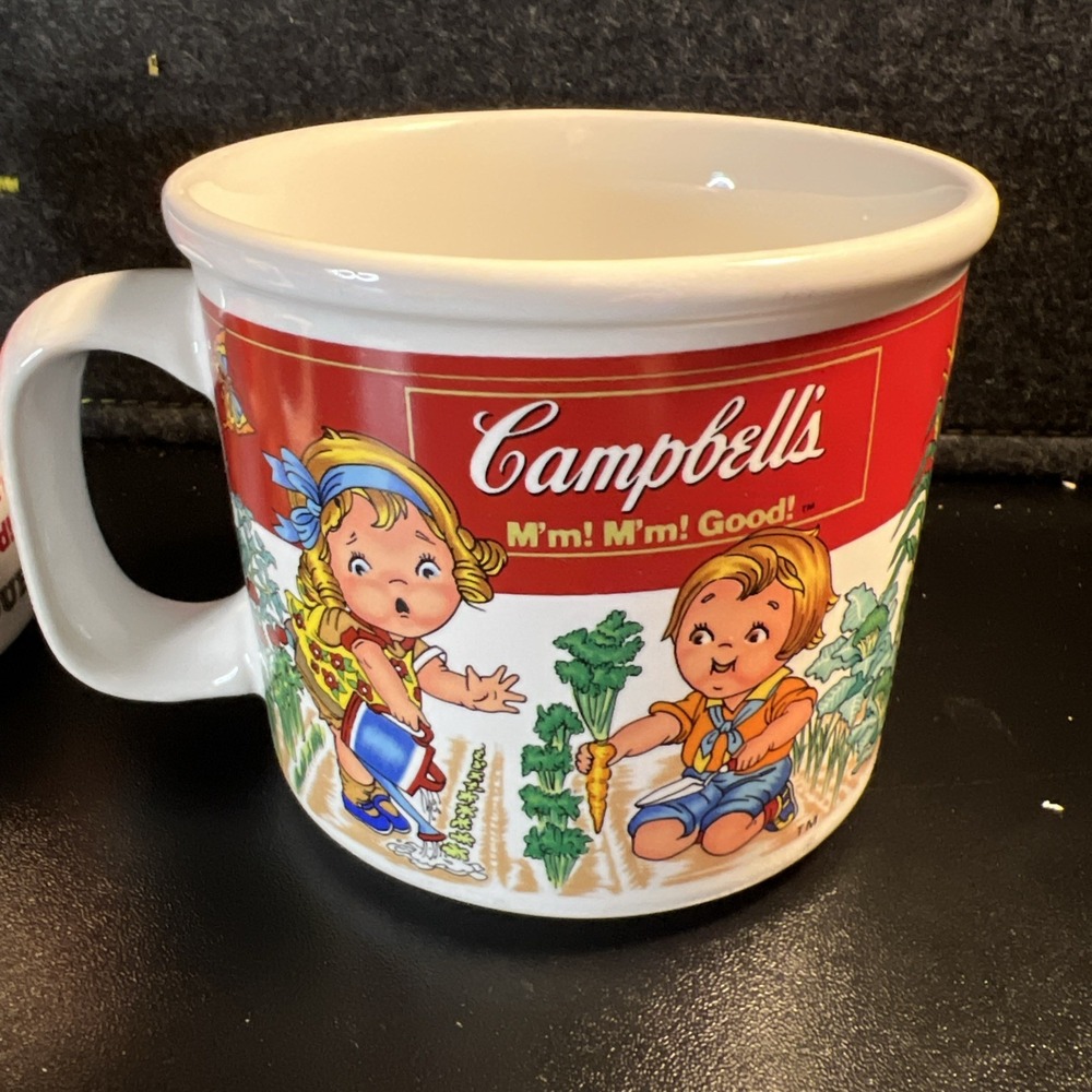 1999 Campbell's Homestyle M'm M'm Good Soup Bowl Mugs Westwood Vintage Set Of 2 - Picture 12 of 13